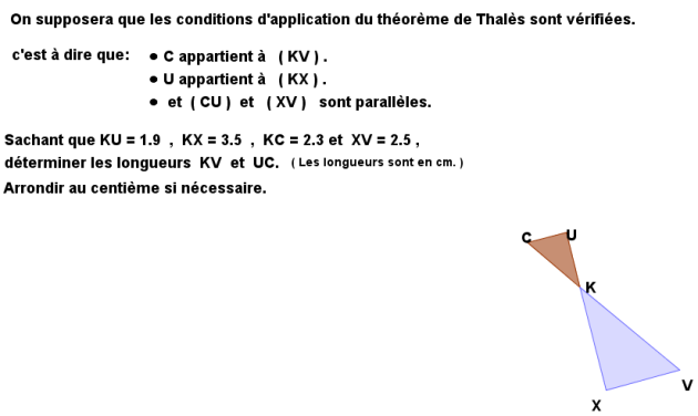 3ème calculs et théorème de Thalès exo2