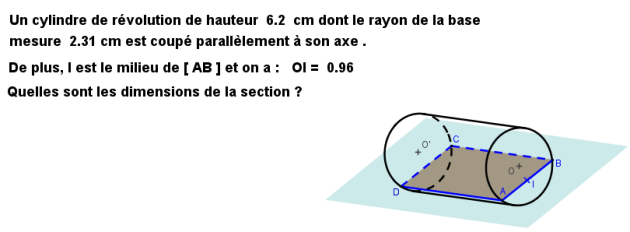 section d'un cylindre exo3