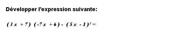 3ème calcul littéral et développement exo6