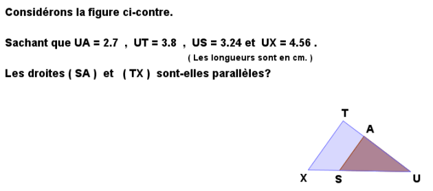 3ème réciproque du théorème de Thalès exo7