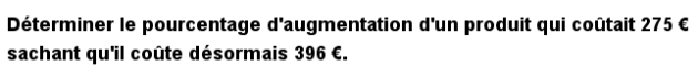 3ème fonction linéaire et pourcentage exo9