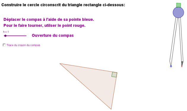 cercle circonscrit construction triangle exos