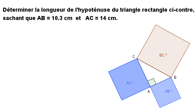 4ème théorème de Pythagore et hypoténuse exo2