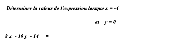 4ème calculer expression littérale exos