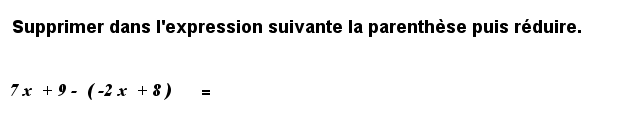 4ème supprimer parenthèses exos