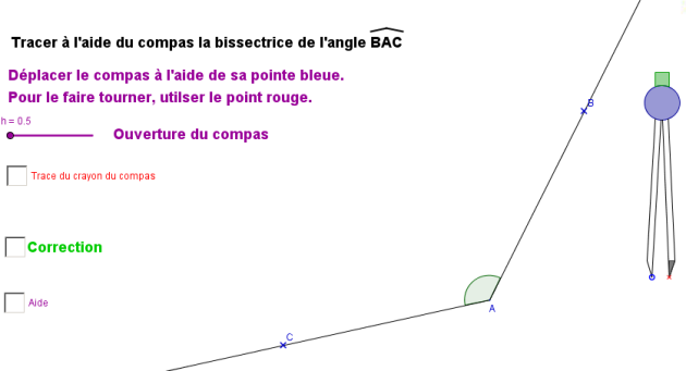 tracer bissectrice angle exo4