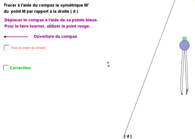 symétrie axiale construction point exo2