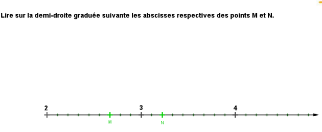 fractions lecture droite exo2