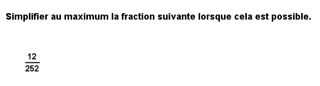 fractions simplification exo5