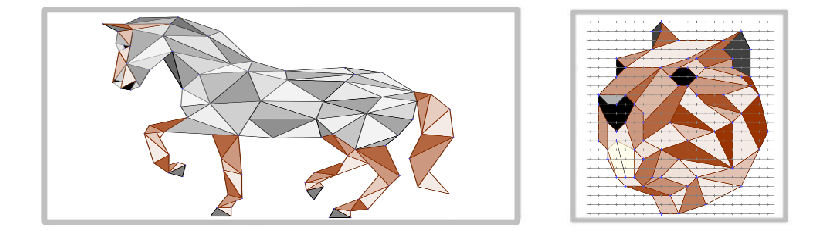 animal polygonal et dessin géométrique en maths