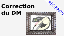 correction du devoir maison de maths